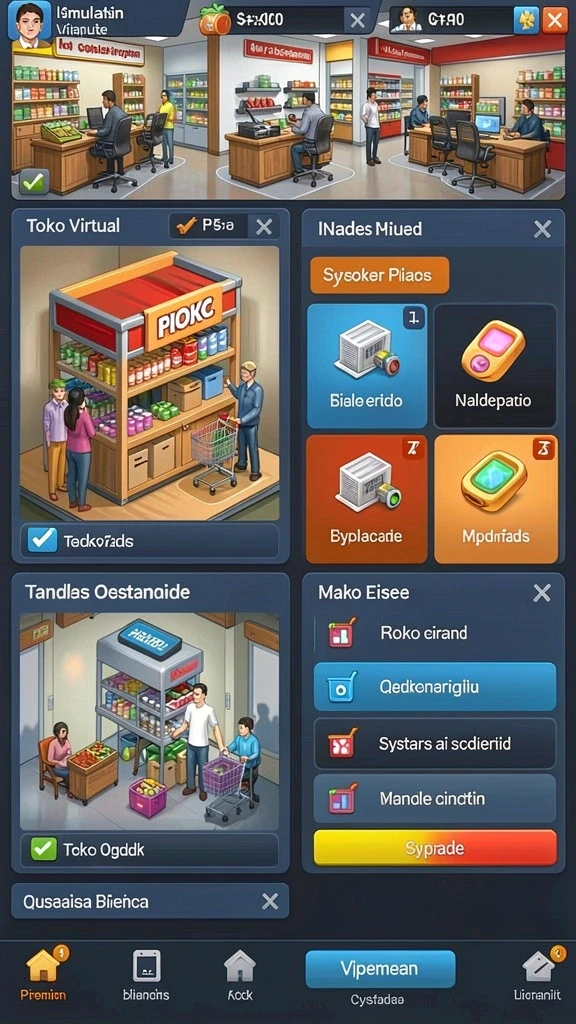 888fw - Screenshot fitur karakter dengan desain yang unik.