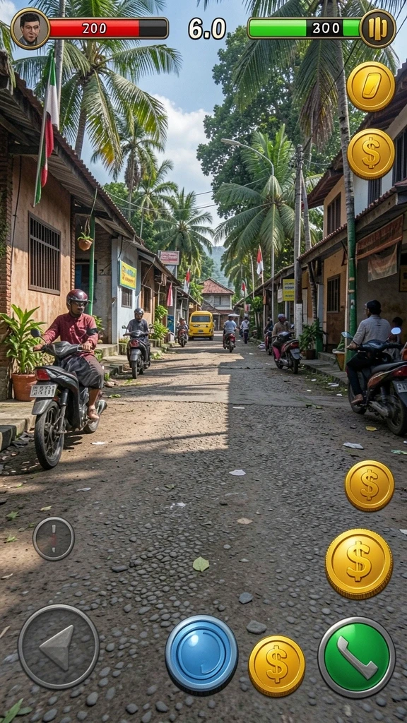 amper88 - Screenshot yang menunjukkan antarmuka permainan yang intuitif.