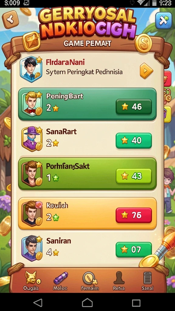 at777 - Screenshot menunjukkan satu dari banyak level yang penuh tantangan.